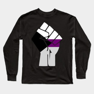 Black Lives Matter Fist Demisexual Flag LGBT Long Sleeve T-Shirt